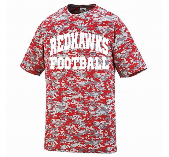 Parsippany PAL Redhawks Football Augusta Digi Camo Wicking T-Shirt